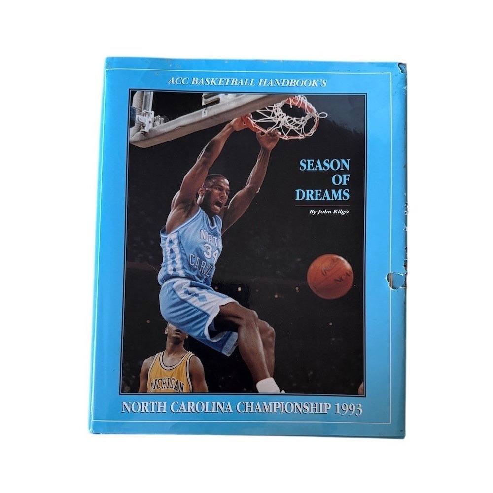 ACC Basketball Handbook Season of Dreams 1993‎ Tar Heels Champions hardcover